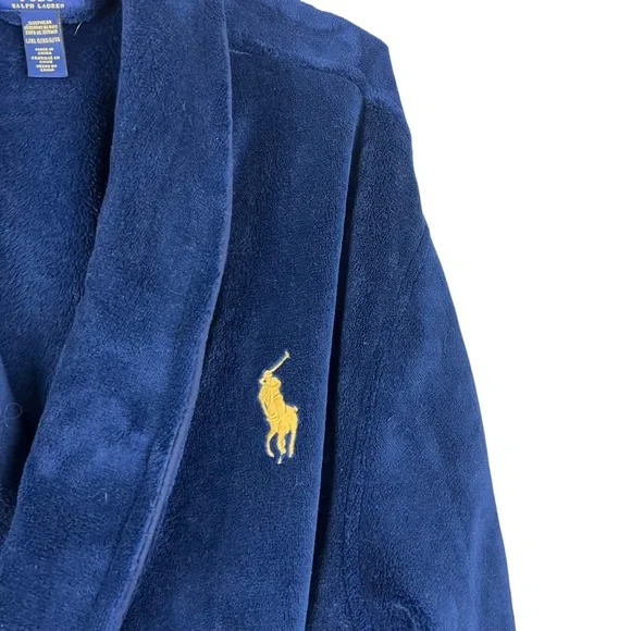 Polo‎ Ralph Lauren Men's Microfiber Plush Shawl Collar Robe SZ L/XL - Picture 2 of 5